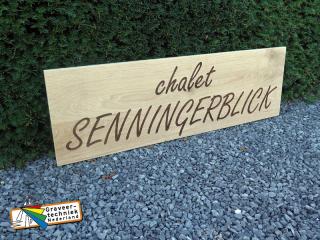 Gevelbord hout chalet of vakantiehuis